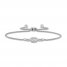 Forever Connected Diamond Bolo Bracelet 1/5 ct tw Round-Cut 10K White Gold