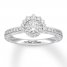 Neil Lane Diamond Engagement Ring 1/2 ct tw 14K White Gold