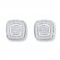 Diamond Earrings 1/6 Carat tw Sterling Silver