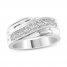 Men's Diamond Wedding Band 1 ct tw 14K White Gold