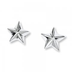 Starfish Earrings Sterling Silver