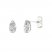 Lab-Created Diamonds by KAY Stud Earrings 1 ct tw Pear-Shaped 14K White Gold