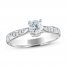 Diamond Engagement Ring 3/4 ct tw 14K White Gold