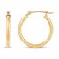 Hoop Earrings 14K Yellow Gold 20mm