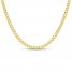 Men's Cuban Curb Chain Necklace 14K Yellow Gold 24" Length