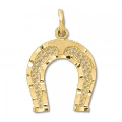 Horseshoe Charm 14K Yellow Gold