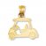 Golf Cart Charm 14K Yellow Gold