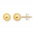 Ball Stud Earrings 6mm 14K Yellow Gold