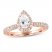 Diamond Engagement Ring 1 ct tw Pear/Round-cut 14K Rose Gold