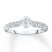 Diamond Engagement Ring 1/3 ct tw Round-cut 10K White Gold