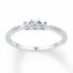 Diamond Promise Ring 1/20 ct tw Round-cut 10K White Gold