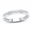 Diamond Wedding Band 1/10 ct tw Round-cut 10K White Gold