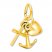 Faith/Hope/Charity 14K Yellow Gold Charm