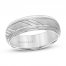 Engravable Wedding Band 6.5mm 10K White Gold