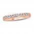 Diamond Anniversary Ring 1/6 ct tw Round-cut 10K Rose Gold