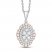 Neil Lane Diamond Necklace 1/2 ct tw Round-cut 14K Two-Tone Gold 19"