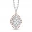 Neil Lane Diamond Necklace 1/2 ct tw Round-cut 14K Two-Tone Gold 19"