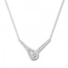 Love + Be Loved Diamond Necklace 1 ct tw 14K White Gold