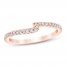 Diamond Wedding Band 1/6 ct tw Round-cut 14K Rose Gold