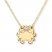 Petite Crab Necklace Diamond Accent 14K Yellow Gold