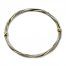 Italian Twisted Glitter Bangle 14K Yellow Gold