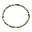 Italian Twisted Glitter Bangle 14K Yellow Gold