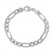 8" Figaro Link Bracelet 14K White Gold Appx. 4.75mm