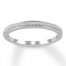 Diamond Wedding Band 1/8 ct tw 10K White Gold