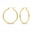 Hoop Earrings 14K Yellow Gold 30mm