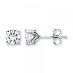 Diamond Earrings 1/4 ct tw Round-cut 14K White Gold