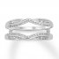 Diamond Enhancer Ring 1/3 ct tw Round-cut 14K White Gold