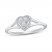 Diamond Heart Ring 1/20 ct tw Sterling Silver