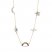 Natural & Lab-Created Gemstone Rainbow Necklace 10K Yellow Gold 18"