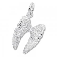 Angel Wings Charm Sterling Silver