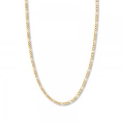 18" Figaro Chain Necklace 14K Yellow Gold Appx. 3.2mm