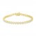 Diamond Bracelet 1 ct tw Round-cut 10K Yellow Gold 7.25"