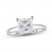 Lab-Created Diamonds by KAY Solitaire Ring 2 ct tw Princess-Cut 14K White Gold