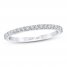 Diamond Wedding Band 1/5 ct tw Round-cut 14K White Gold