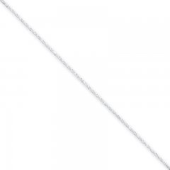 Singapore Chain Anklet Sterling Silver 9" Length