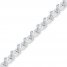 Heart Bracelet 1/5 ct tw Diamonds Sterling Silver