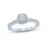 Monique Lhuillier Bliss Diamond Engagement Ring 7/8 ct Round-cut 18K White Gold