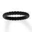 Black Silicone Women's Wedding Band