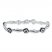 Black Diamond Bracelet Sterling Silver