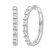 Diamond Hoop Earrings 1 ct tw Round-cut 14K White Gold