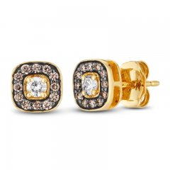 Le Vian Diamond Earrings 1/4 ct tw Diamonds 14K Honey Gold