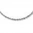 Rope Necklace 14K White Gold 18" Length