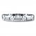 Men's Bracelet 1/8 ct tw Diamonds Tungsten