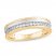 Men's Diamond Wedding Band 1/4 ct tw Round-cut 10K Two-Tone Gold