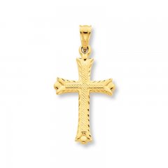 Cross Charm 14K Yellow Gold