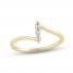 Diamond Three-Stone Ring 1/10 ct tw Round-cut 10K Yellow Gold